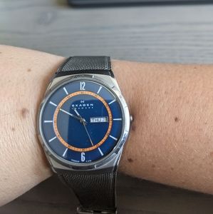 Men's gray Skagen watch